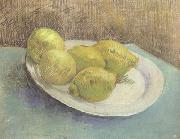 Vincent Van Gogh Still life with Lemons on a Plate (nn04) USA oil painting reproduction
